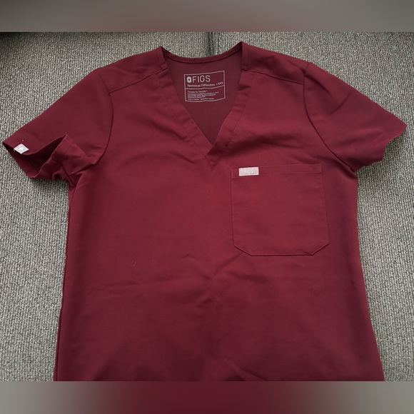 Figs scrub set burgundy - Picture 2 of 3